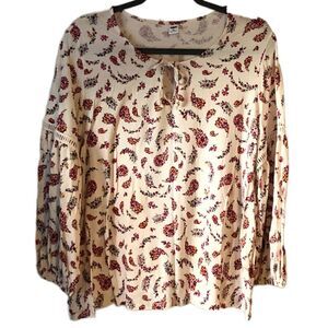 Old Navy Boho Tie Front Top